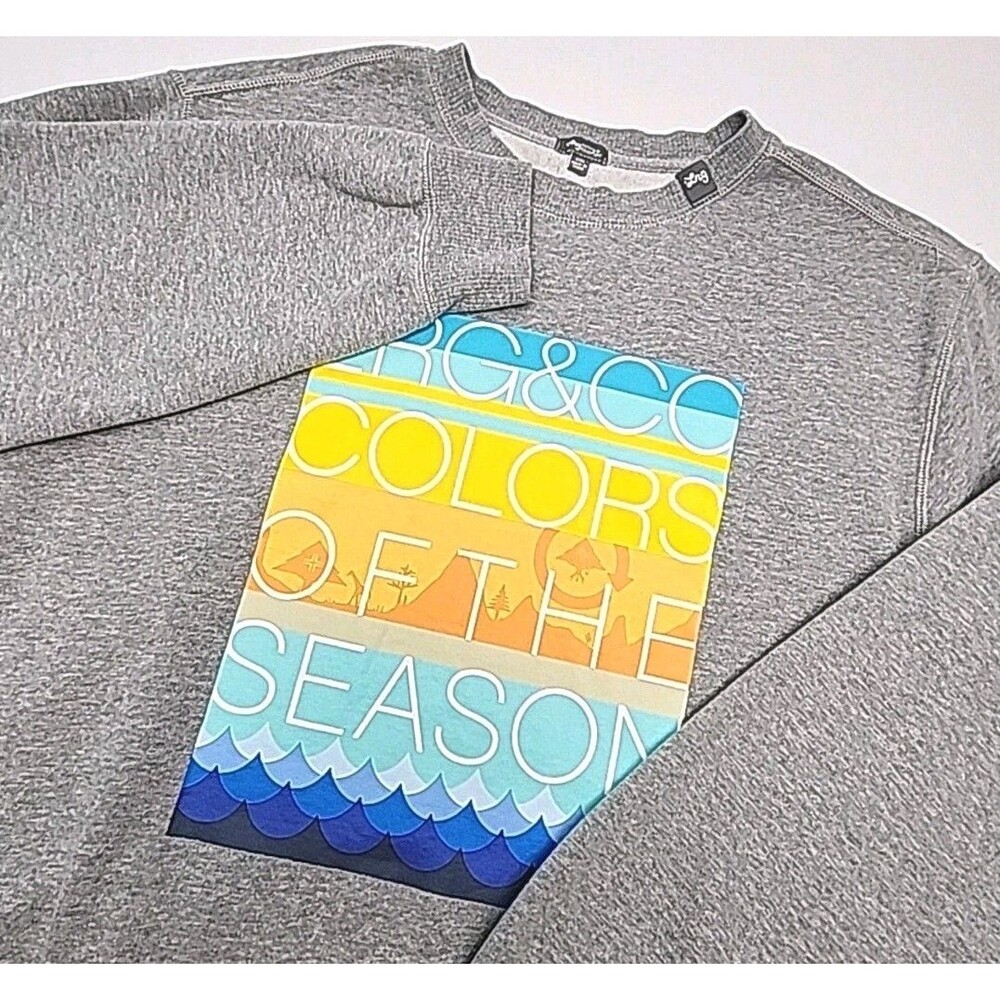 LRG Lifted Research Group Sweatshirt Gray Colors Of Season Men Size XXL 2XL Crew